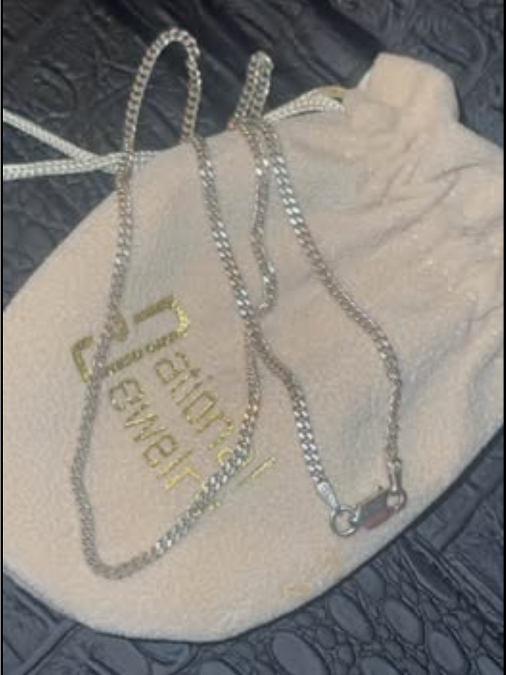 Silver Box Chain Necklace - Picture 5 of 7